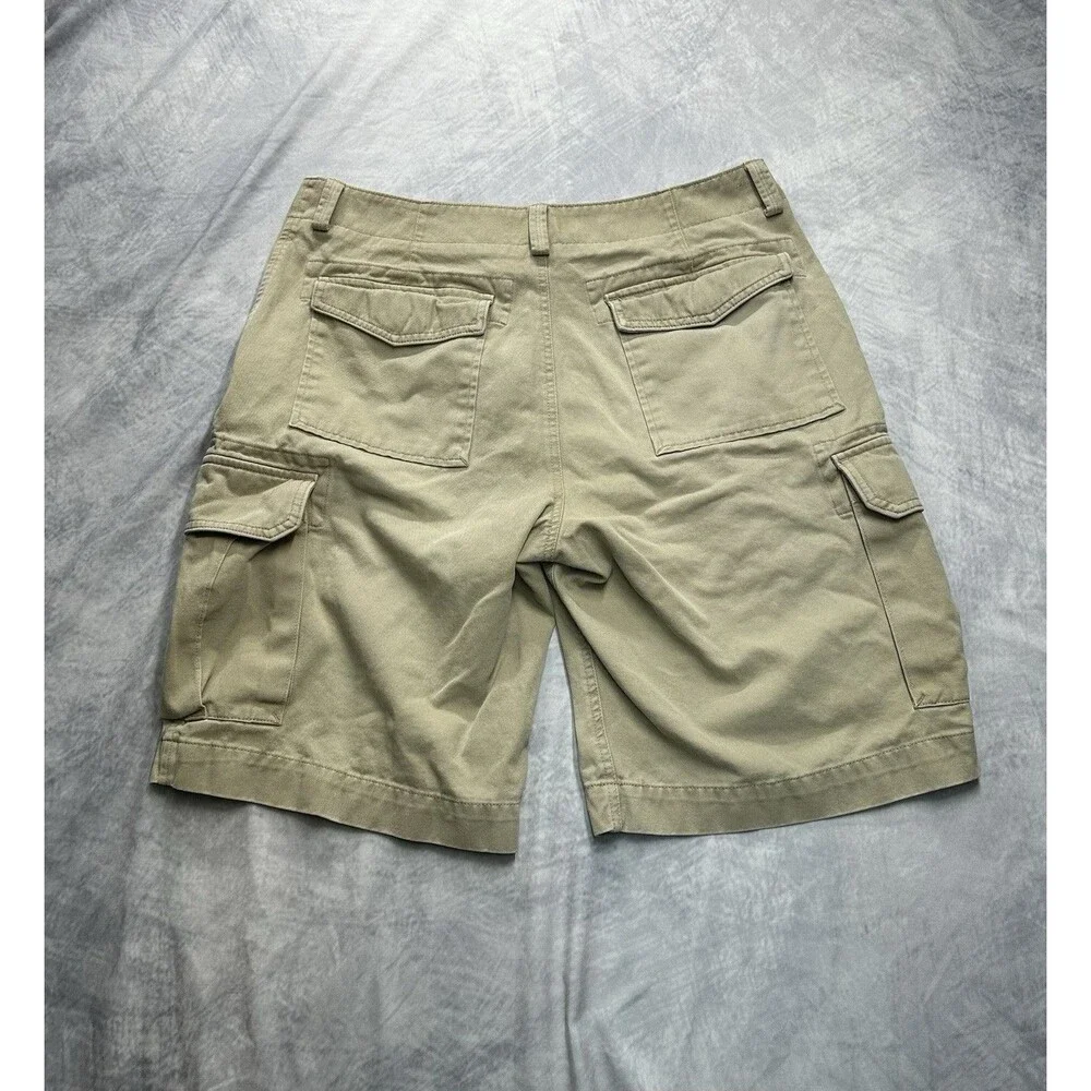 Banana Republic Shorts Mens 33 Beige Canvas Cargo Shorts